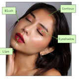 Vegan Cream Blush Palette for Cheeks & Lips